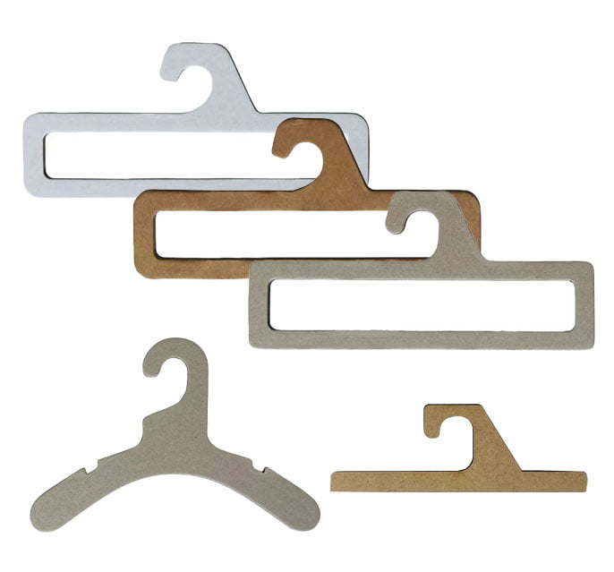 Ref. E5 | Cardboard hangers, tailormade, different models.